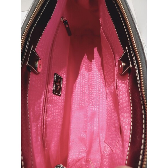 Kate Spade Black Leather Wellesley Martine Shoulder Bag Large Corpcore Business - Picture 10 of 14